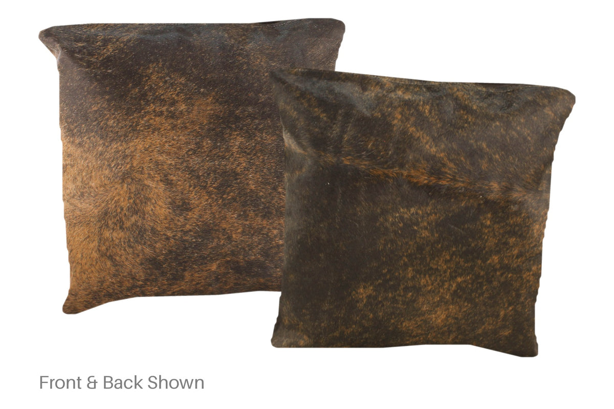 Dark Brindle Cowhide Pillow #A51091