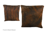 Medium Brindle Cowhide Pillow 16x16 #A51092 by Hudson Hides