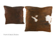 Tricolor Cowhide Pillow 16x16 #A51095 by Hudson Hides