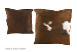 Tricolor Cowhide Pillow 16x16 #A51095 by Hudson Hides