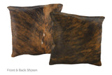 Medium Brindle Cowhide Pillow 16x16 #A51096 by Hudson Hides