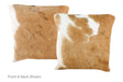Tricolor Cowhide Pillow 16x16 #A51099 by Hudson Hides