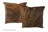 Medium Brindle Cowhide Pillow 16x16 #A51103 by Hudson Hides