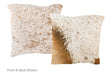Salt and Pepper Brown Cowhide Pillow 16x16 #A51105 by Hudson Hides