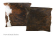 Tricolor Cowhide Pillow 16x16 #A51106 by Hudson Hides