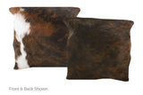 Tricolor Cowhide Pillow 16x16 #A51106 by Hudson Hides
