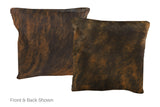 Medium Brindle Cowhide Pillow 16x16 #A51108 by Hudson Hides