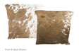 Chocolate Cowhide Pillow 16x16 #A51111 by Hudson Hides