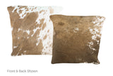 Chocolate Cowhide Pillow 16x16 #A51111 by Hudson Hides
