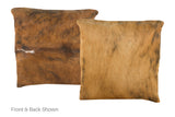 Medium Brindle Cowhide Pillow 16x16 #A51114 by Hudson Hides