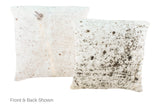 Salt and Pepper Black Cowhide Pillow 16x16 #A51115 by Hudson Hides