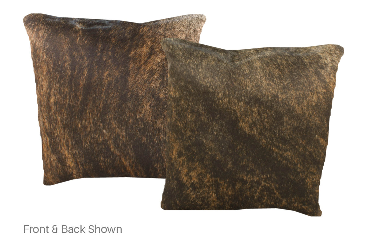 Dark Brindle Cowhide Pillow #A51116