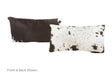 Black and White Cowhide Pillow 12x22 #A51122 by Hudson Hides