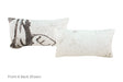 Salt and Pepper Black Cowhide Pillow 12x22 #A51123 by Hudson Hides