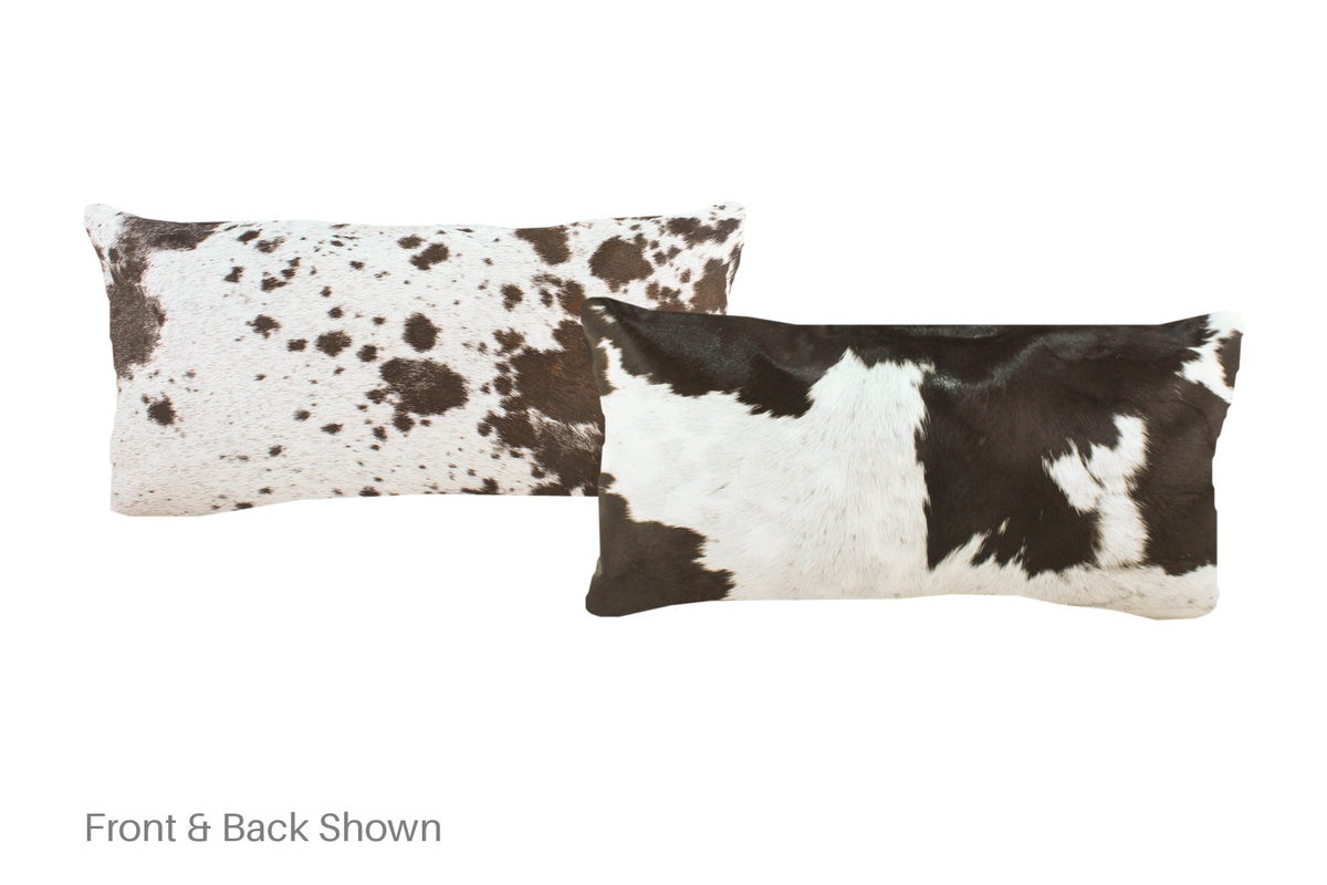 Black and White Cowhide Pillow #A51125