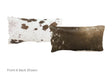 Salt and Pepper Brown Cowhide Pillow 12x22 #A51126 by Hudson Hides