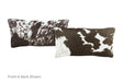 Black and White Cowhide Pillow 12x22 #A51127 by Hudson Hides