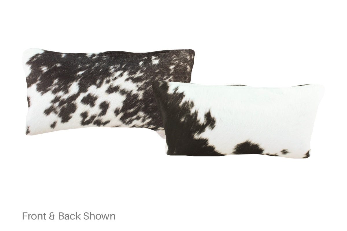 Black and White Cowhide Pillow #A51128