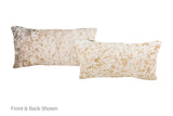 Salt and Pepper Brown Cowhide Pillow 12x22 #A51129 by Hudson Hides