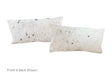 Salt and Pepper Black Cowhide Pillow 12x22 #A51131 by Hudson Hides