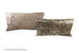 Salt and Pepper Black Cowhide Pillow 12x22 #A51132 by Hudson Hides