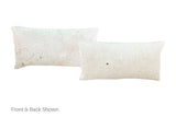 Salt and Pepper Black Cowhide Pillow 12x22 #A51139 by Hudson Hides