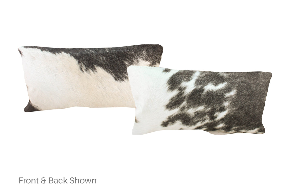 Black and White Cowhide Pillow #A51141