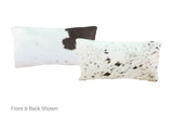Black and White Cowhide Pillow 12x22 #A51142 by Hudson Hides