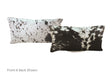Black and White Cowhide Pillow 12x22 #A51143 by Hudson Hides