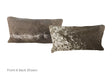 Salt and Pepper Black Cowhide Pillow 12x22 #A51144 by Hudson Hides