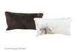 Solid Black Cowhide Pillow 12x22 #A51150 by Hudson Hides