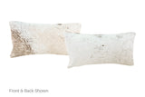 Salt and Pepper Black Cowhide Pillow 12x22 #A51151 by Hudson Hides