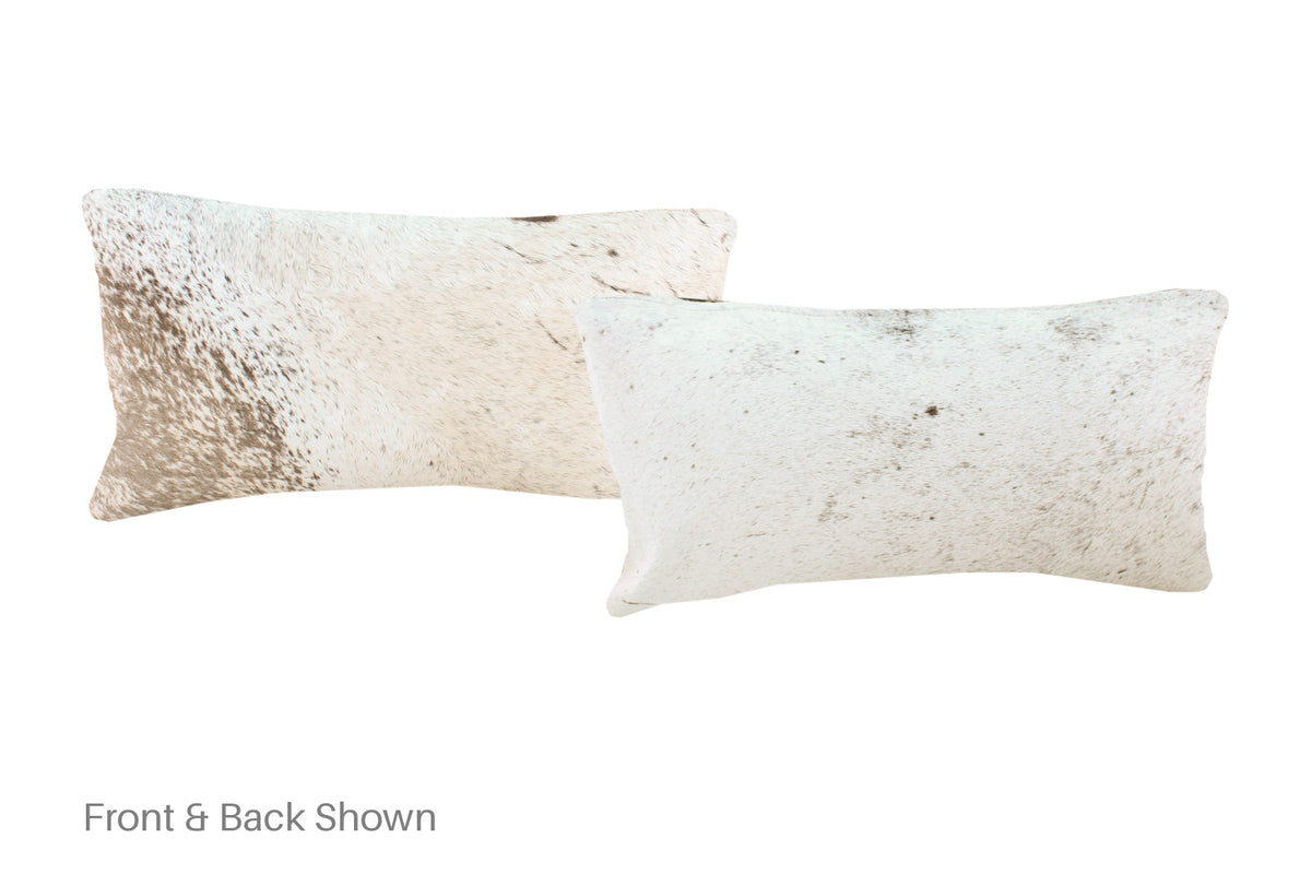Salt and Pepper Black Cowhide Pillow #A51151