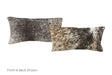 Salt and Pepper Black Cowhide Pillow 12x22 #A51156 by Hudson Hides