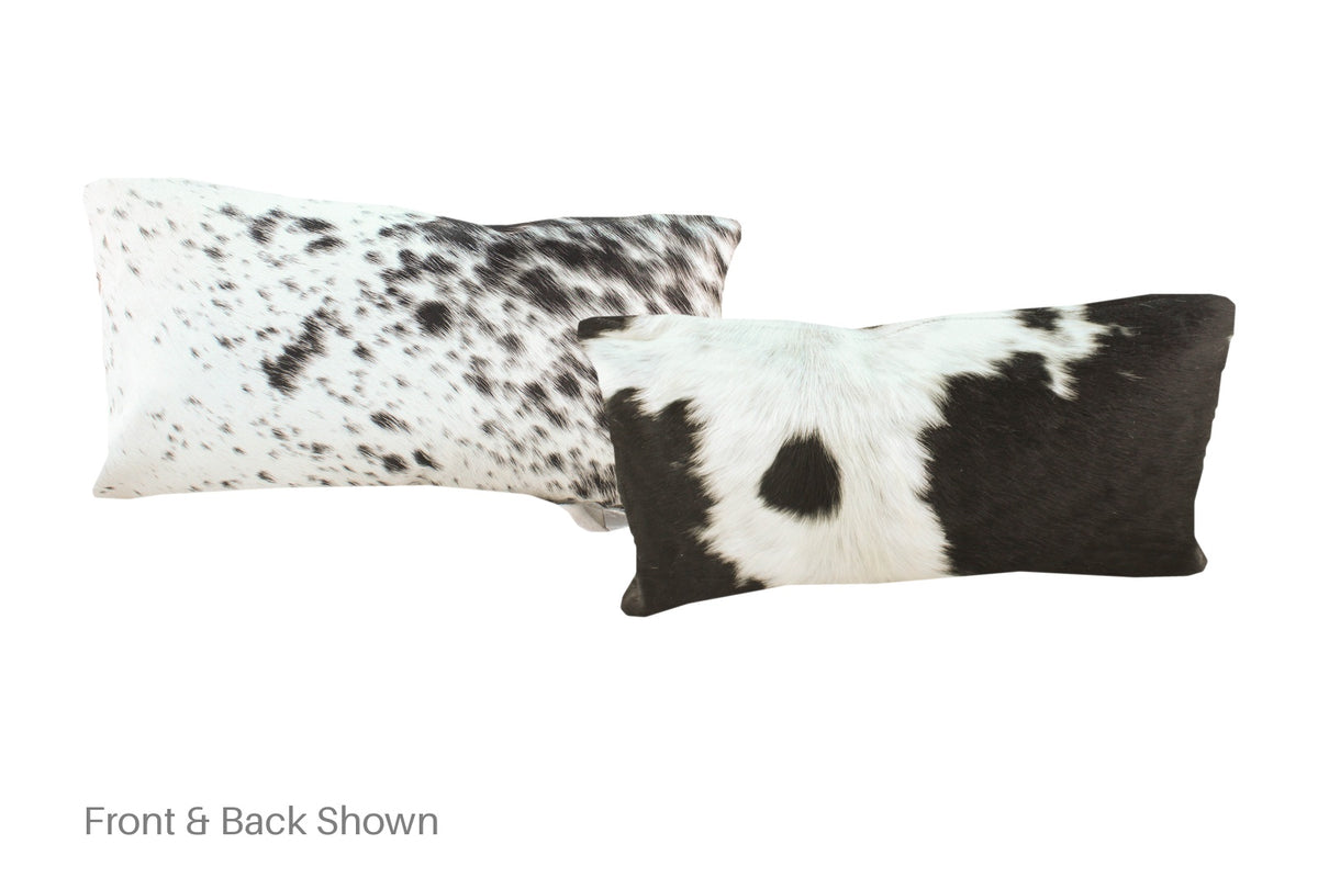 Black and White Cowhide Pillow #A51160