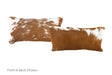 Brown and White Cowhide Pillow 12x22 #A51166 by Hudson Hides
