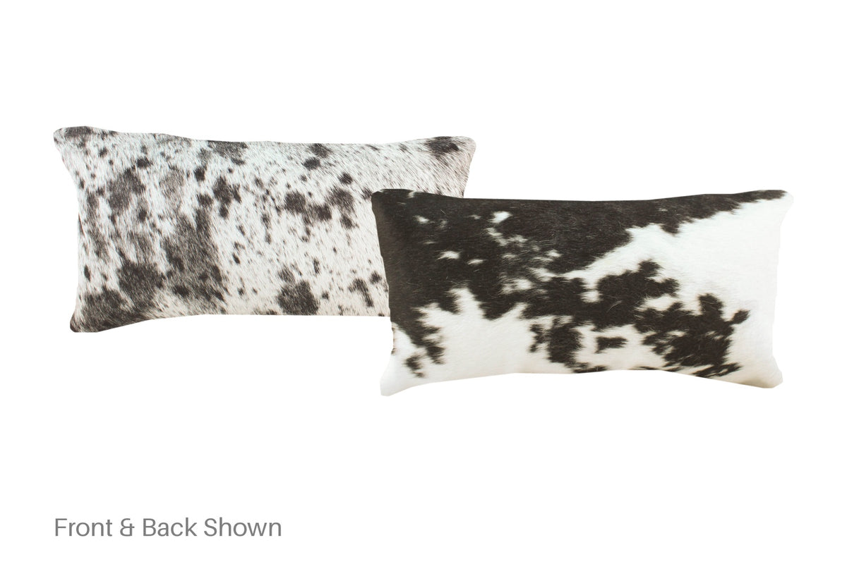 Black and White Cowhide Pillow #A51167
