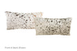 Salt and Pepper Black Cowhide Pillow 12x22 #A51170 by Hudson Hides