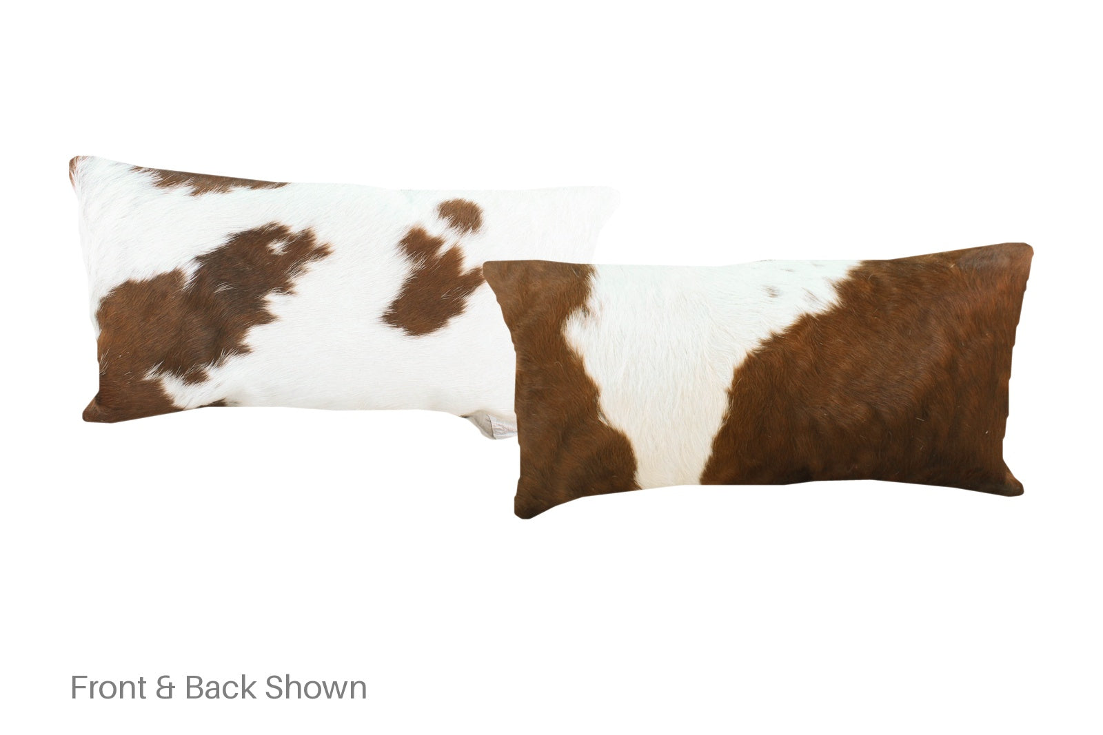 Brown and White Cowhide Pillow #A51172