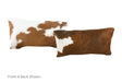 Brown and White Cowhide Pillow 12x22 #A51199 by Hudson Hides
