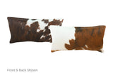 Tricolor Cowhide Pillow 12x22 #A51211 by Hudson Hides
