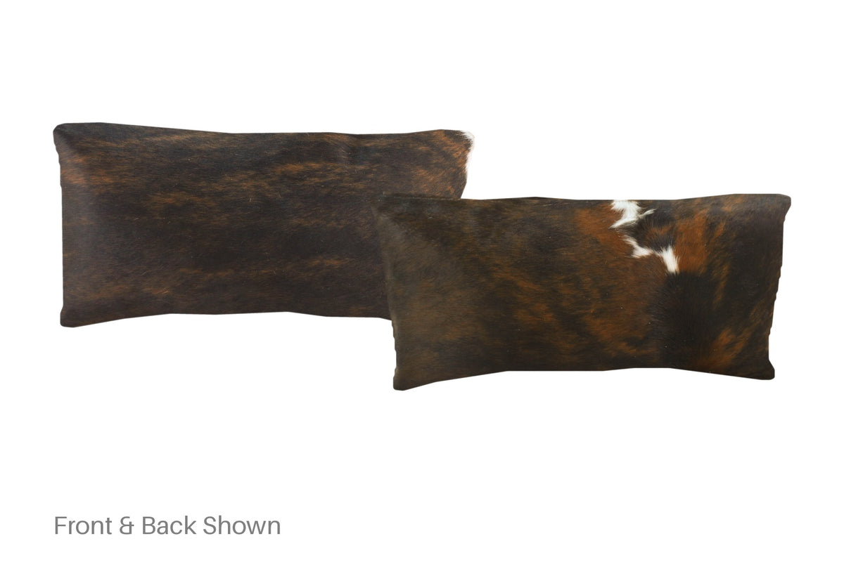 Tricolor Cowhide Pillow #A51217