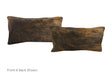 Dark Brindle Cowhide Pillow 12x22 #A51222 by Hudson Hides