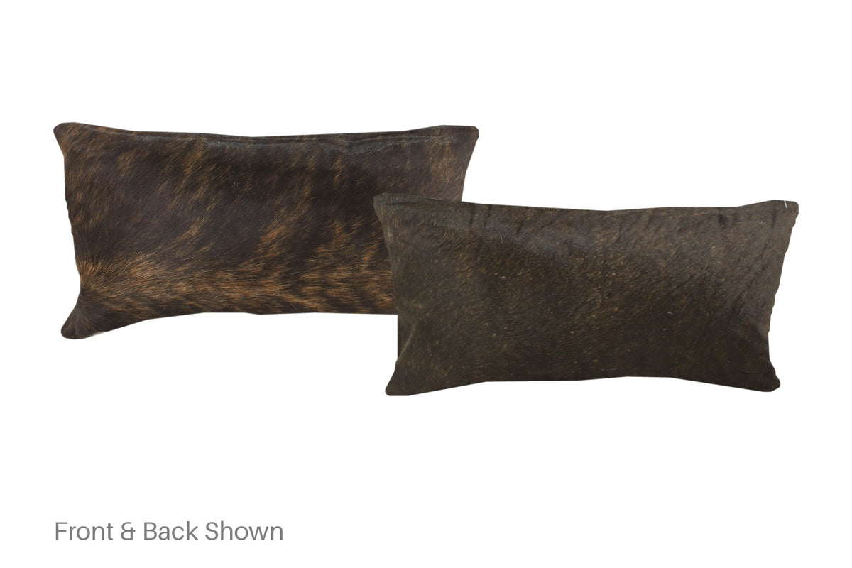 Dark Brindle Cowhide Pillow #A51226