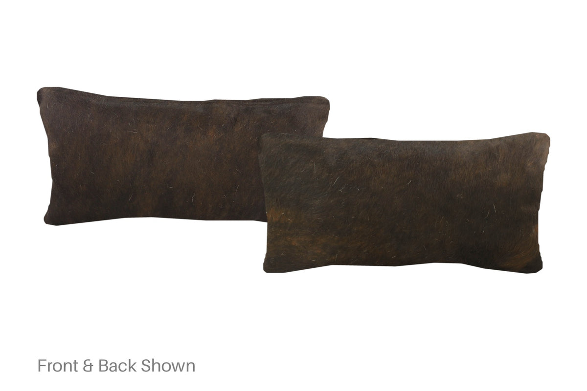Dark Brindle Cowhide Pillow #A51229