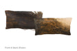 Dark Brindle Cowhide Pillow 12x22 #A51230 by Hudson Hides
