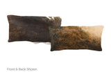 Dark Brindle Cowhide Pillow 12x22 #A51230 by Hudson Hides