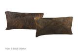 Dark Brindle Cowhide Pillow 12x22 #A51232 by Hudson Hides