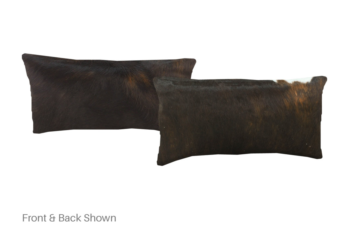 Dark Brindle Cowhide Pillow #A51233
