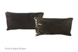 Dark Brindle Cowhide Pillow 12x22 #A51236 by Hudson Hides